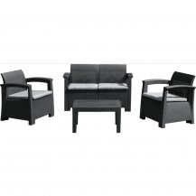 Zestaw mebli ogrodowych sofa+fotel+stolik FDZN 3050