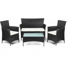 Zestaw mebli ogrodowych sofa+fotel+stolik 6050-PR