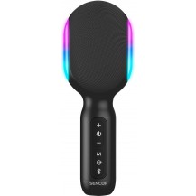 Mikrofon Imprezowy Karaoke Z Głośnikiem Akumulator Bluetooth LED 10W Sencor