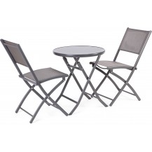 Zestaw mebli balkonowych stół +2 krzesła FIELDMANN FDZN 5002