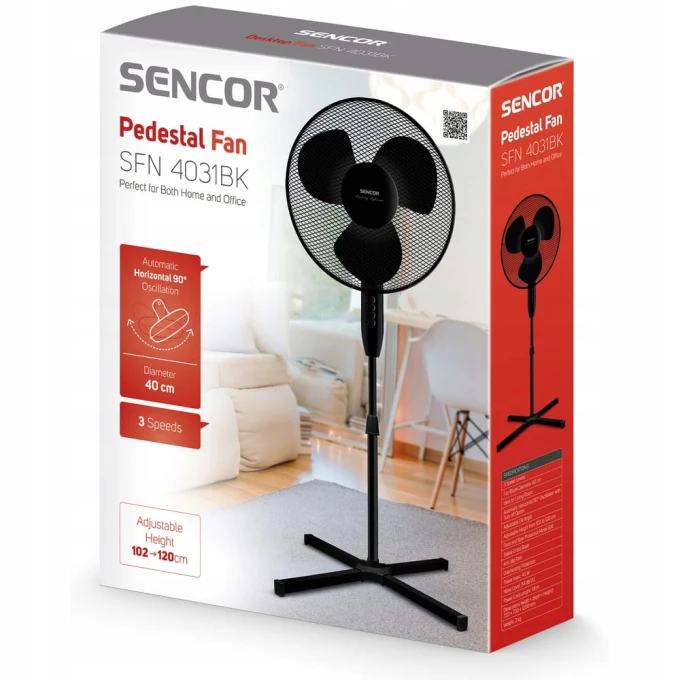 wentylator sencor SFN 4031BK czarny