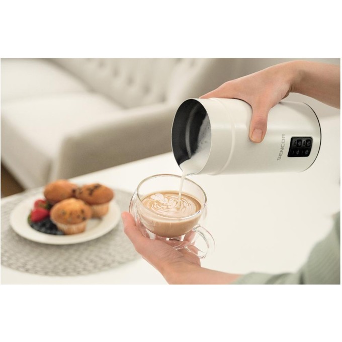 Elektryczny-Spieniacz-Do-Mleka-4-Programy-150/300ml-Biały-Sencor-SMF-2030WH.jpg