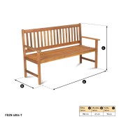 Ławka ogrodowa 3-osobowa 150cm FIELDMANN FDZN 4006T.jpg