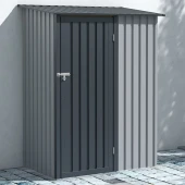 Metalowa szopka ogrodowa KENT 143x89cm Light Grey.jpg