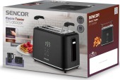 Toster 1000W z Rusztem Na Bułki Dotykowe Sterowanie Sencor STS0600BK czarny.jpg