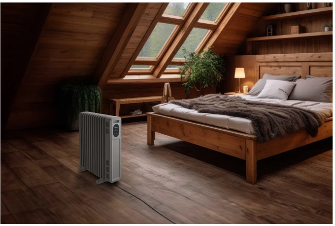 Grzejnik olejowy Sencor 2500 W  13 żeber FLAT SHAPE  Cyfrowy panel i pilot  Tryb ECO  Timer 24h  Bezpieczny i cichy (3).jpg