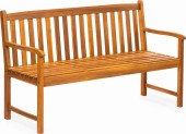 Ławka ogrodowa drewniana 3-osobowa z rozkładanym stolikiem 150cm