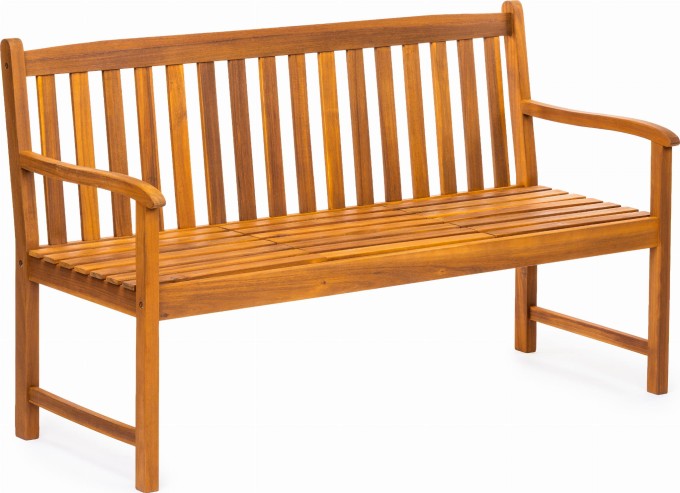 Ławka ogrodowa drewniana 3-osobowa z rozkładanym stolikiem 150cm