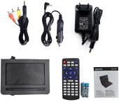 Odtwarzacz DVD przenośny 10" LCD USB SD MP3 XviD samochodowy SENCOR SPV 2105