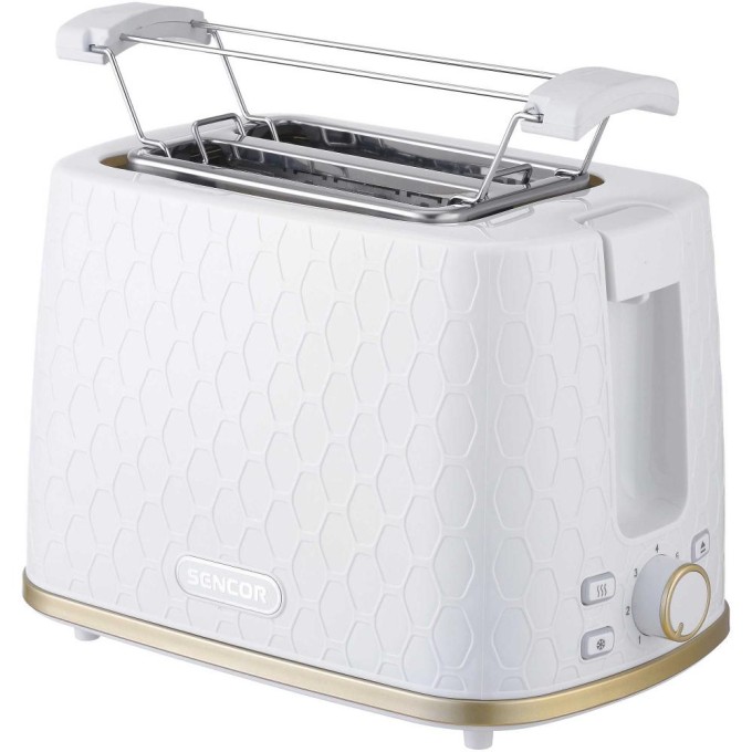 Nowoczesny Toster Opiekacz Elektryczny 3 Funkcje 2 Tosty SencorSTS 7200WH-EUE3