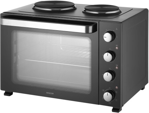 Piekarnik elektryczny z płytą grzejną Sencor SEO 4800BK 48L 3500W mini kuchnia