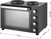 Piekarnik elektryczny z płytą grzejną Sencor SEO 4800BK 48L 3500W mini kuchnia