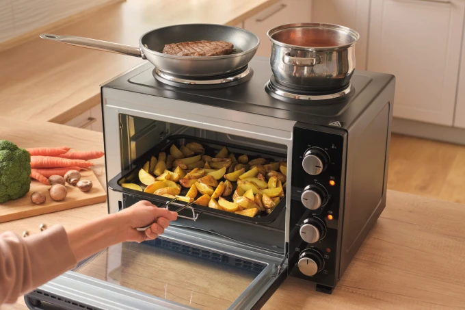 Piekarnik elektryczny z płytą elektryczną Sencor SEO 3500BK