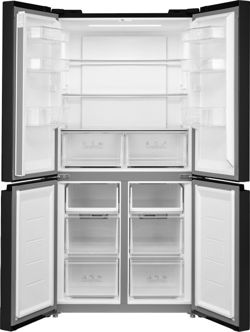 Lodówka Side by Side Philco PXIS 474 ENBG 4-drzwiowa Czarny Szklany Front HIT